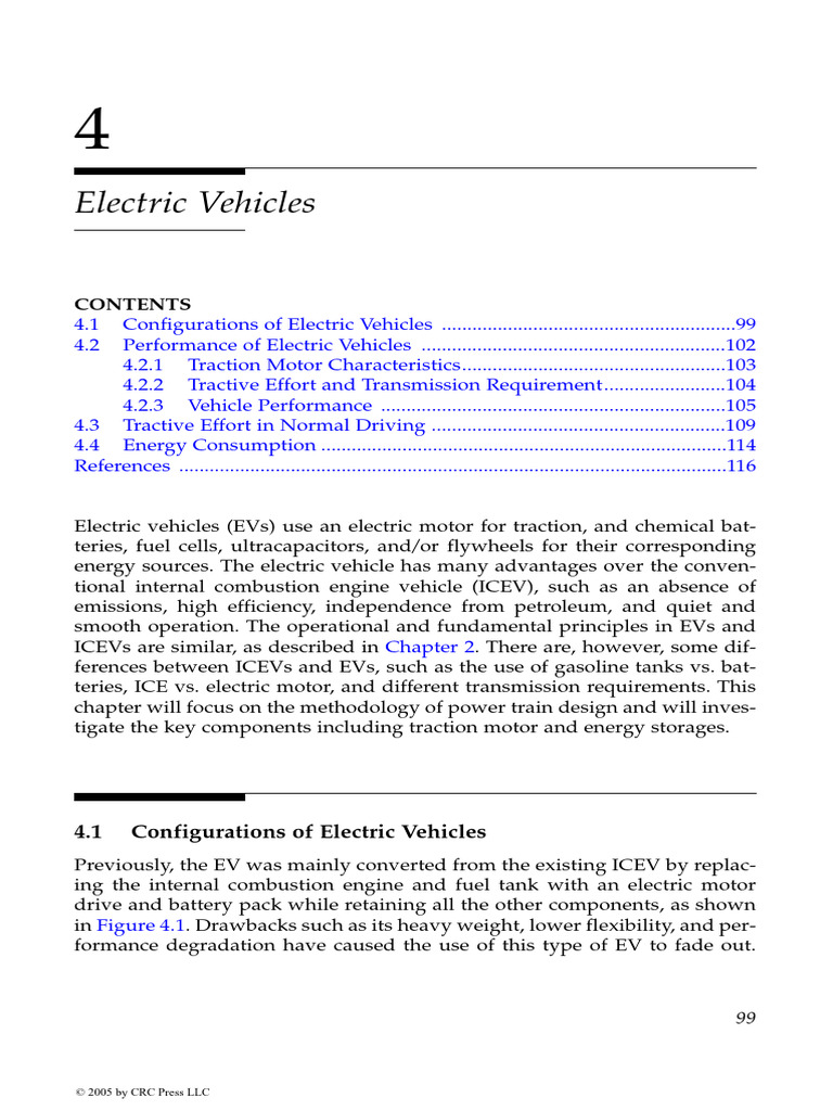 Electric Vehicle Performance and Design | PDF | Electric Motor ...
