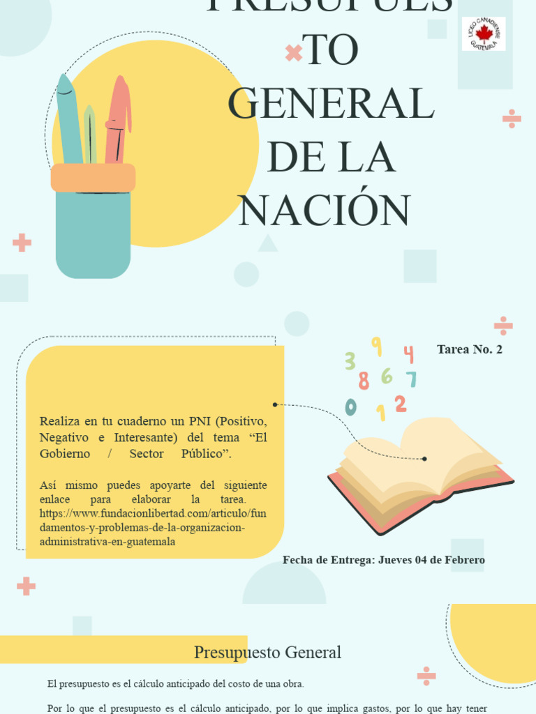Presupuesto General de la Nación | PDF | Presupuesto | Contabilidad