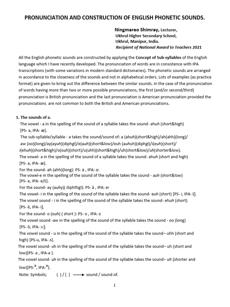 English Pronunciation Part 4 Chapter 10 2022 | PDF | English Language ...