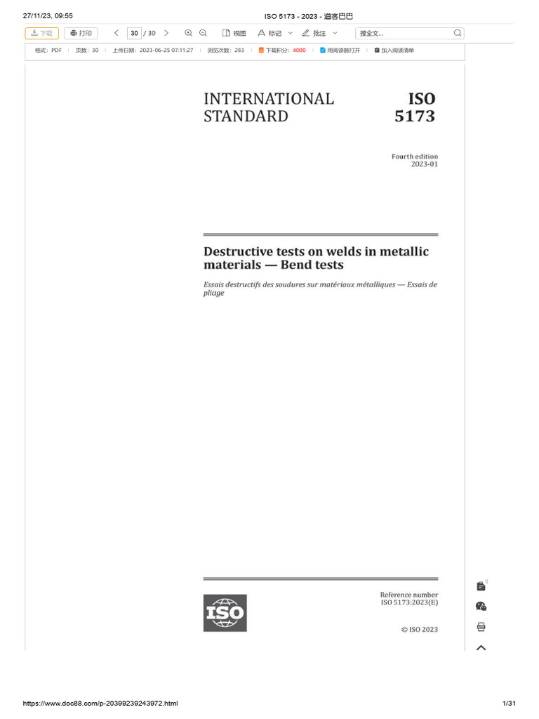 en Iso 5173 - 2023 | PDF