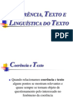 Coerência textual e tipos de textos