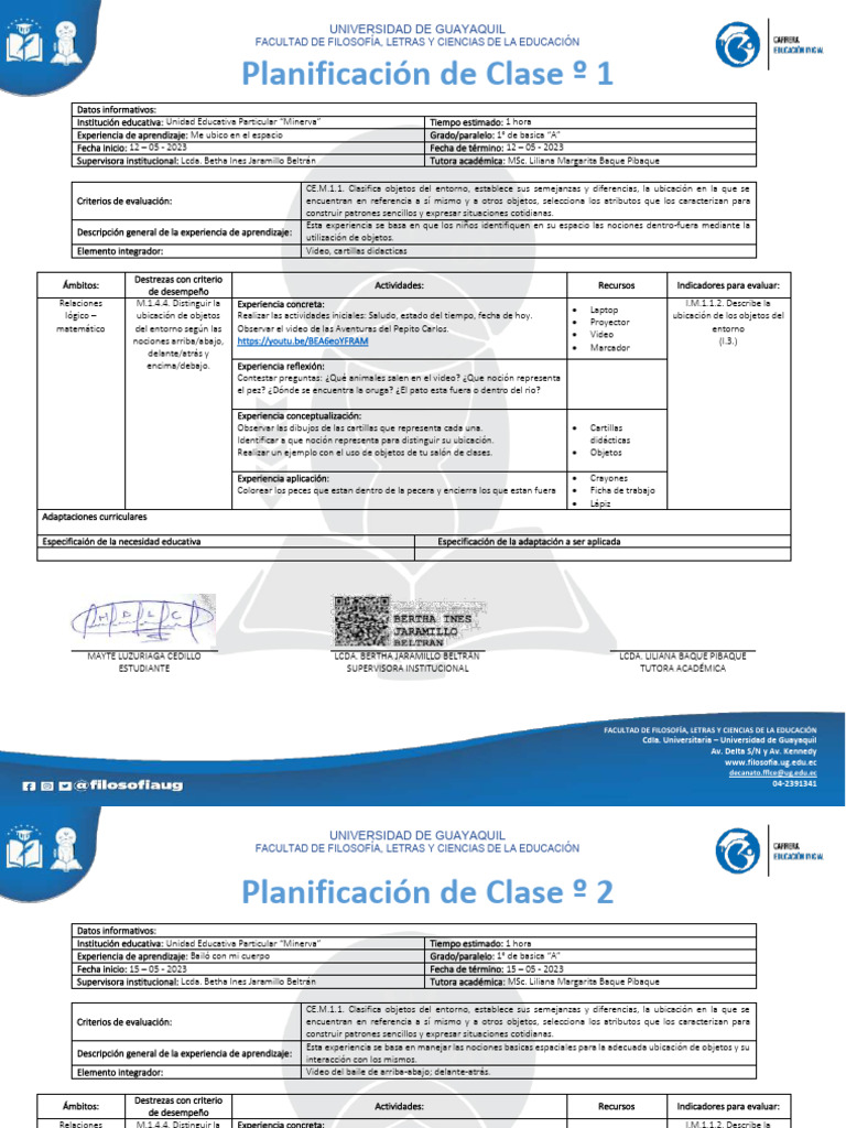 Planificaciones - PPP2 | PDF | Experiencia | Aprendizaje