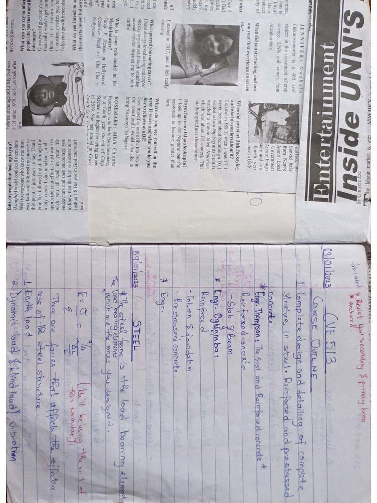 CVE 513 2021-2022-Class Note | PDF