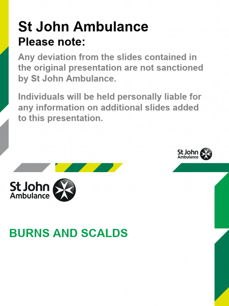 Burns and Scalds First Aid Guide | PDF
