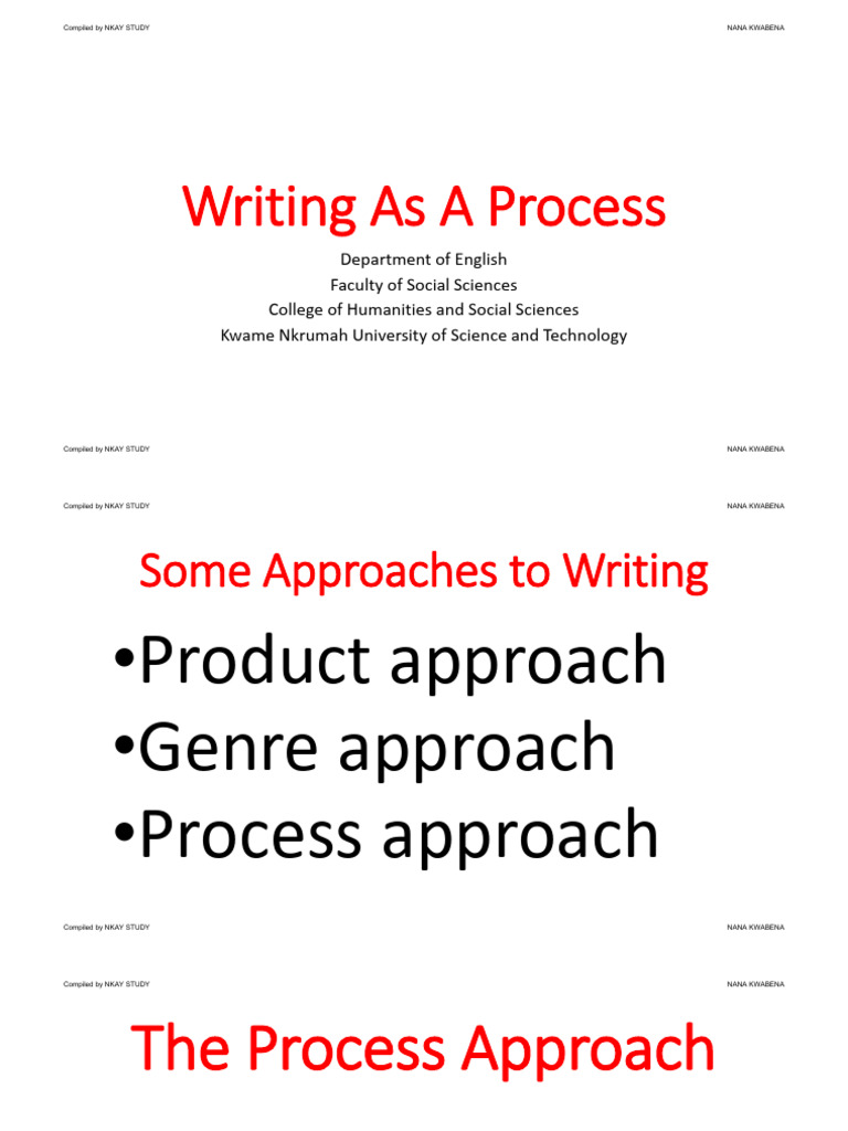 Lecture 3 Writing As A Process Pdf Brainstorming Human