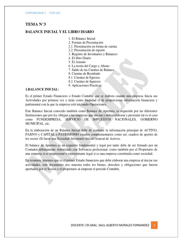 Tema 3 | PDF | Contabilidad | Hoja de balance