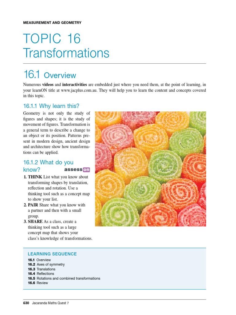 Understanding Transformations in Geometry | PDF | Symmetry | Shape