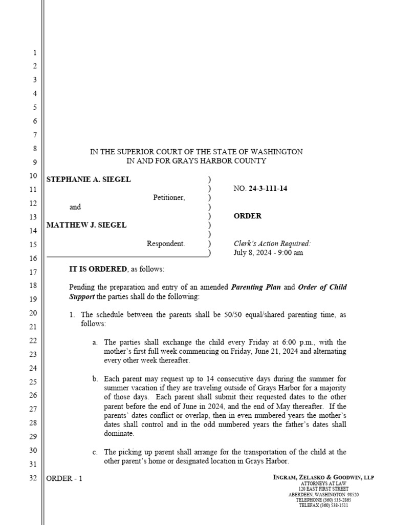 ORDER2 | PDF | Child Support | Parenting