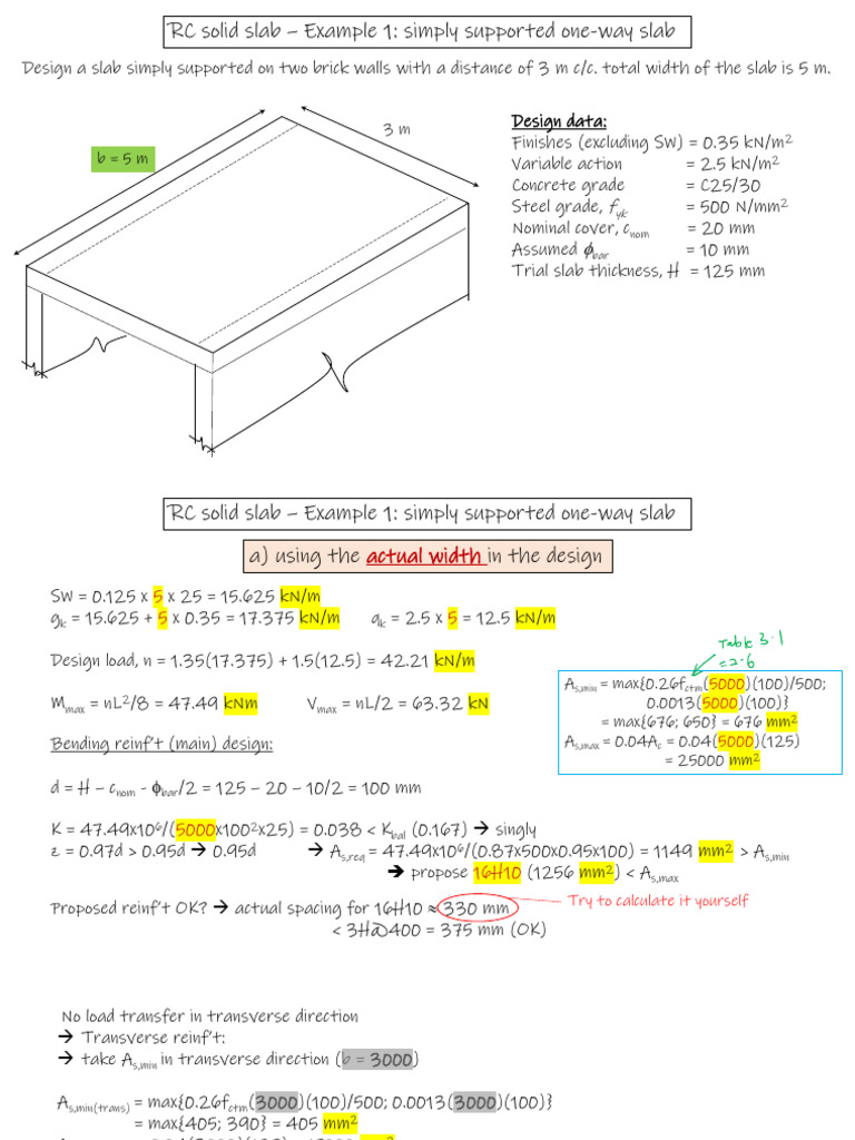 slab 1 | PDF | Structural Engineering | Architectural Elements