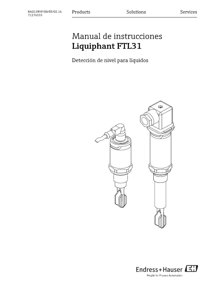 Endress+Hauser Liquiphant FTL31 | PDF