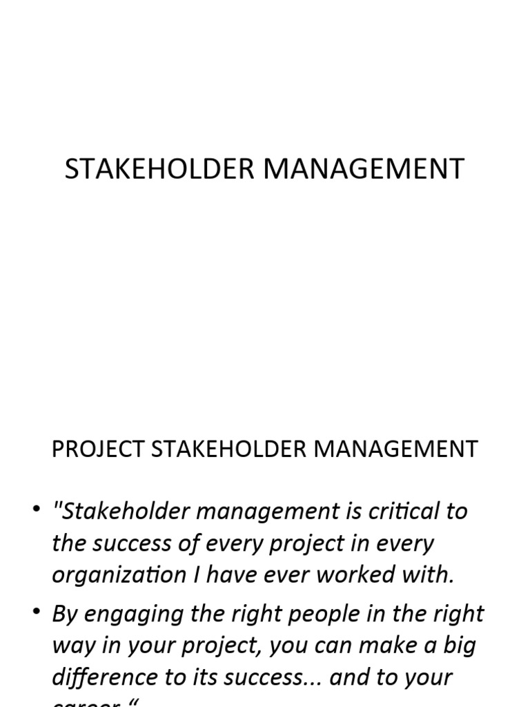Stakeholder Management Download Free Pdf Stakeholder Corporate