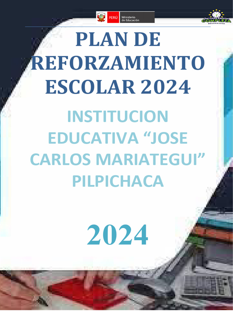 Plan de Mejora Educativa 2024 | PDF | Evaluación | Aprendizaje