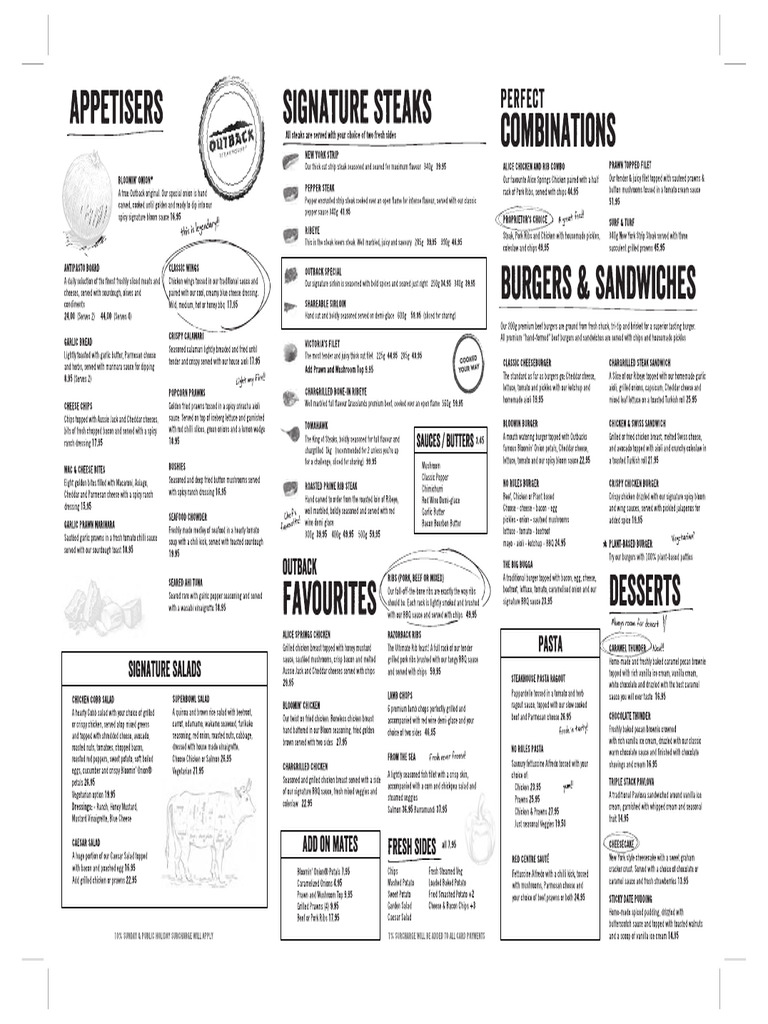 Outback-Steakhouse-Menu-WEB-RES | PDF
