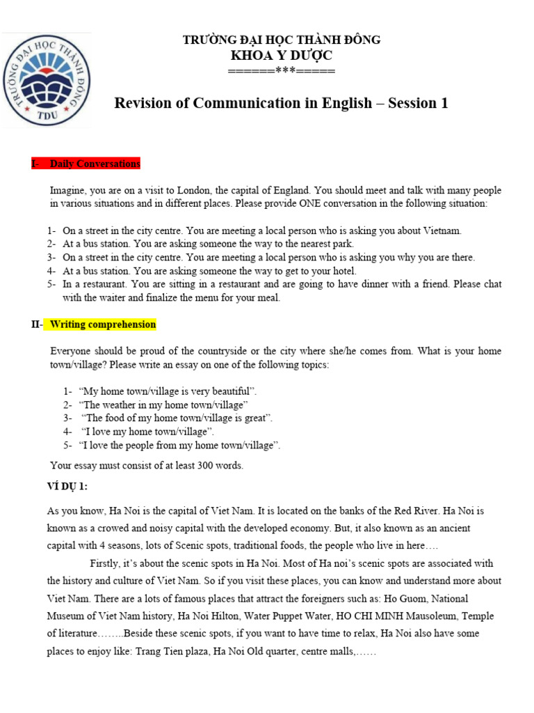 English Communication in Vietnam | PDF | Hanoi | Vietnam