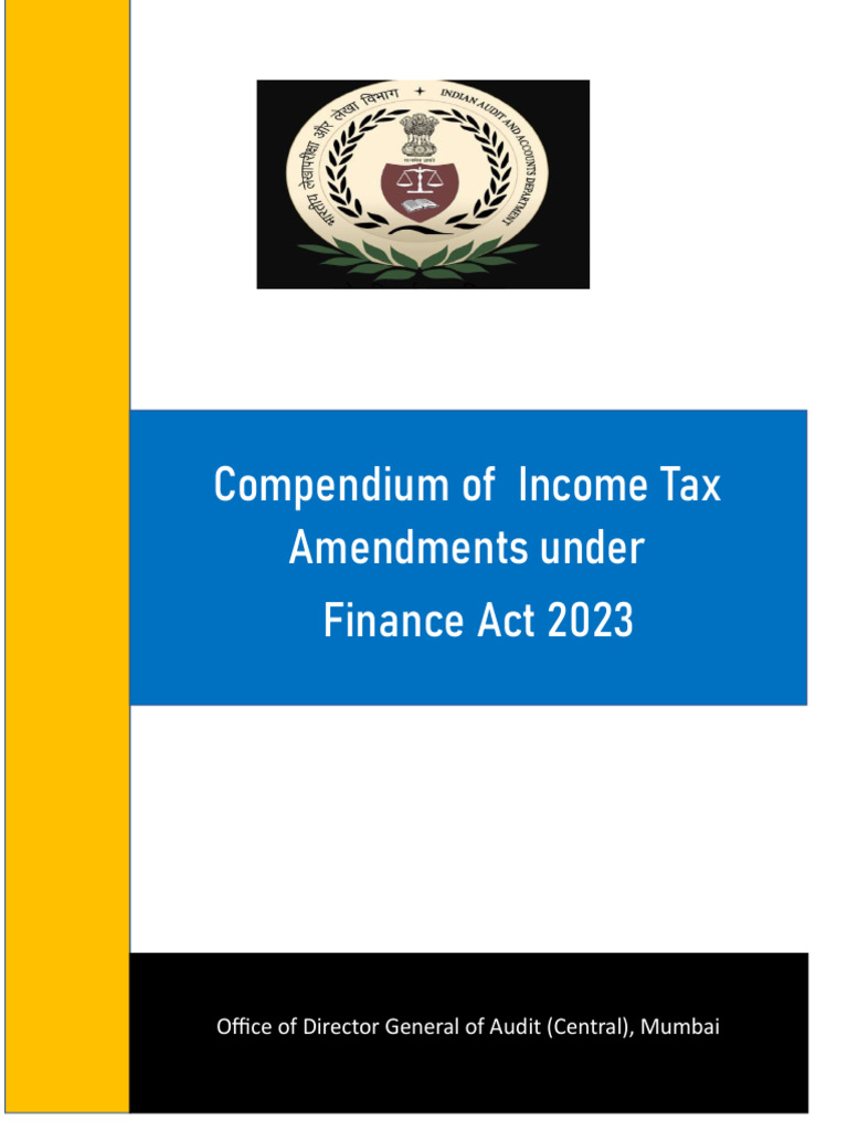 Compendium of Income Tax Amendments Under Finance Act 2023 26 June KP ...