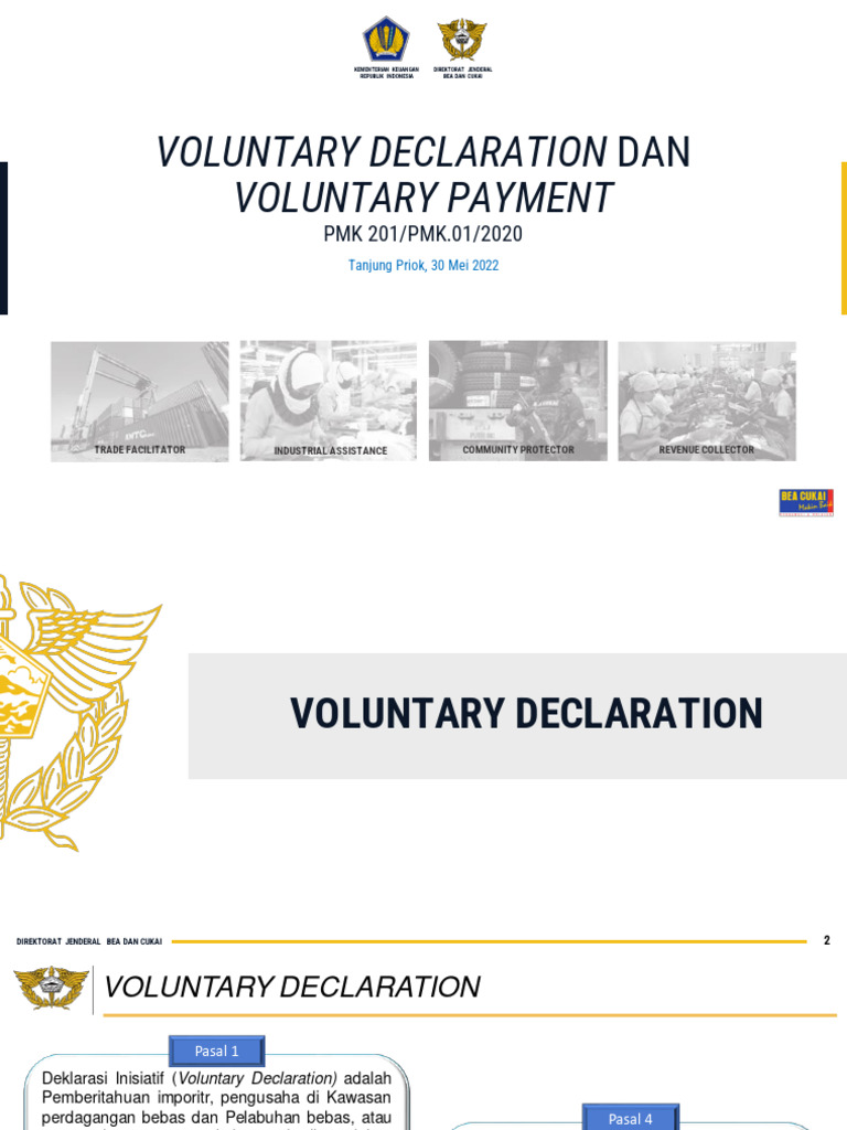 Prosedur Voluntary Declaration dan Payment | PDF | Bisnis