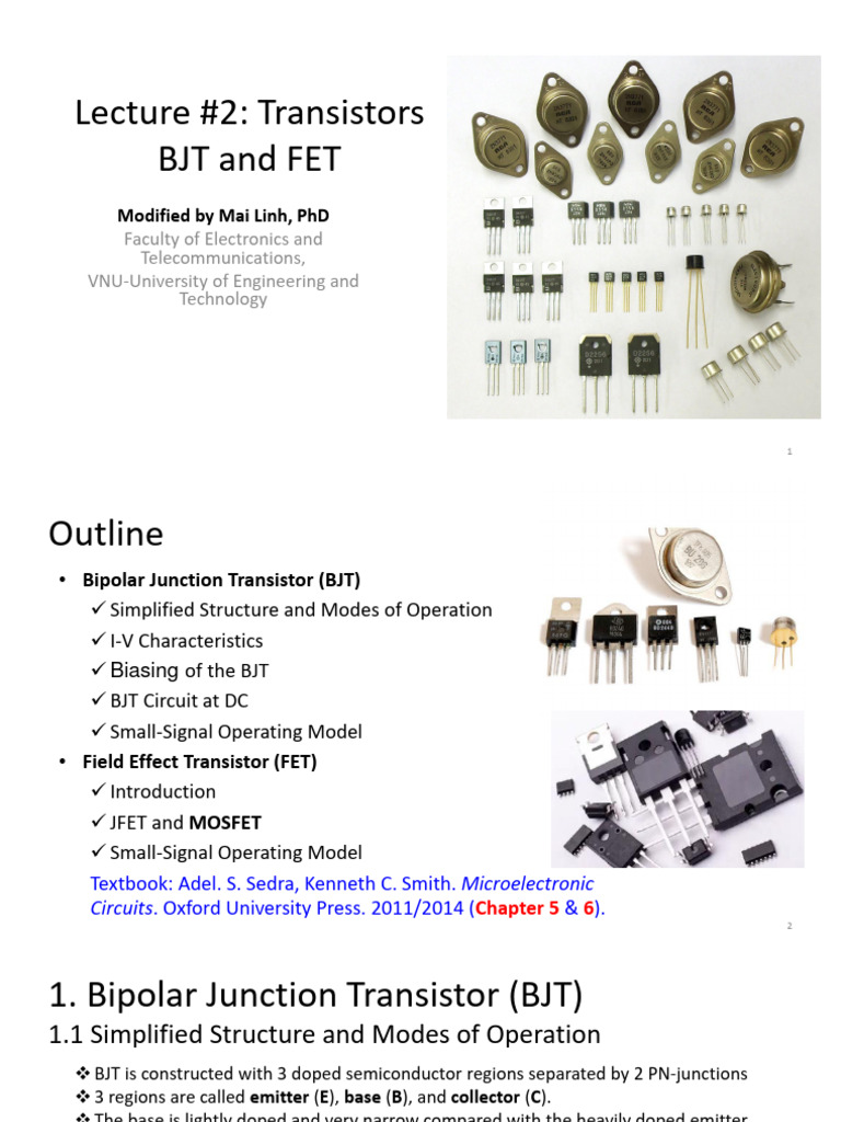 BJT and FET Overview in Electronics | PDF | Bipolar Junction Transistor ...