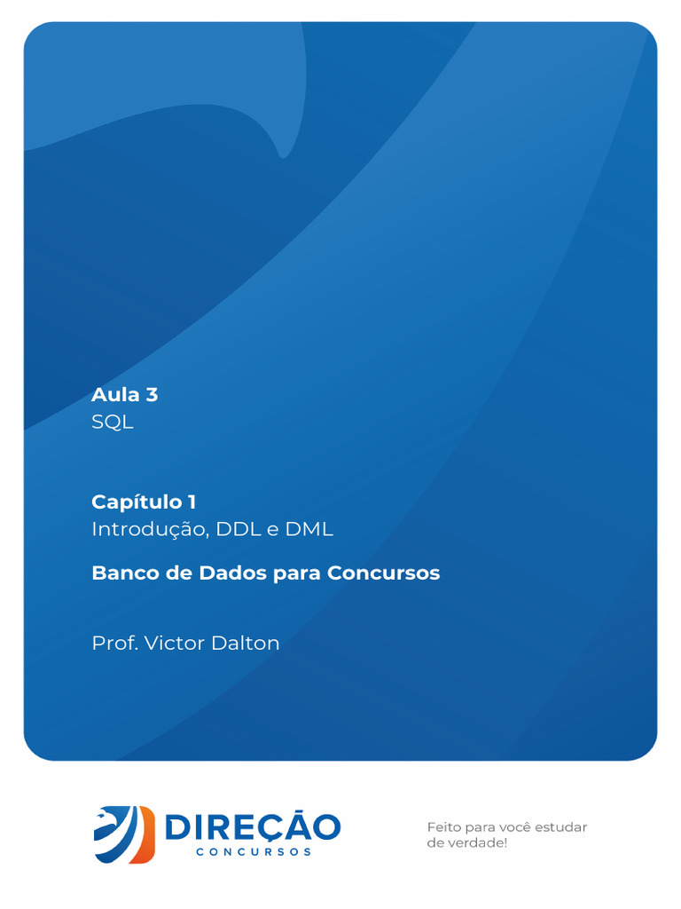 DDL e DML: Fundamentos do SQL | PDF | SQL | Bancos de dados