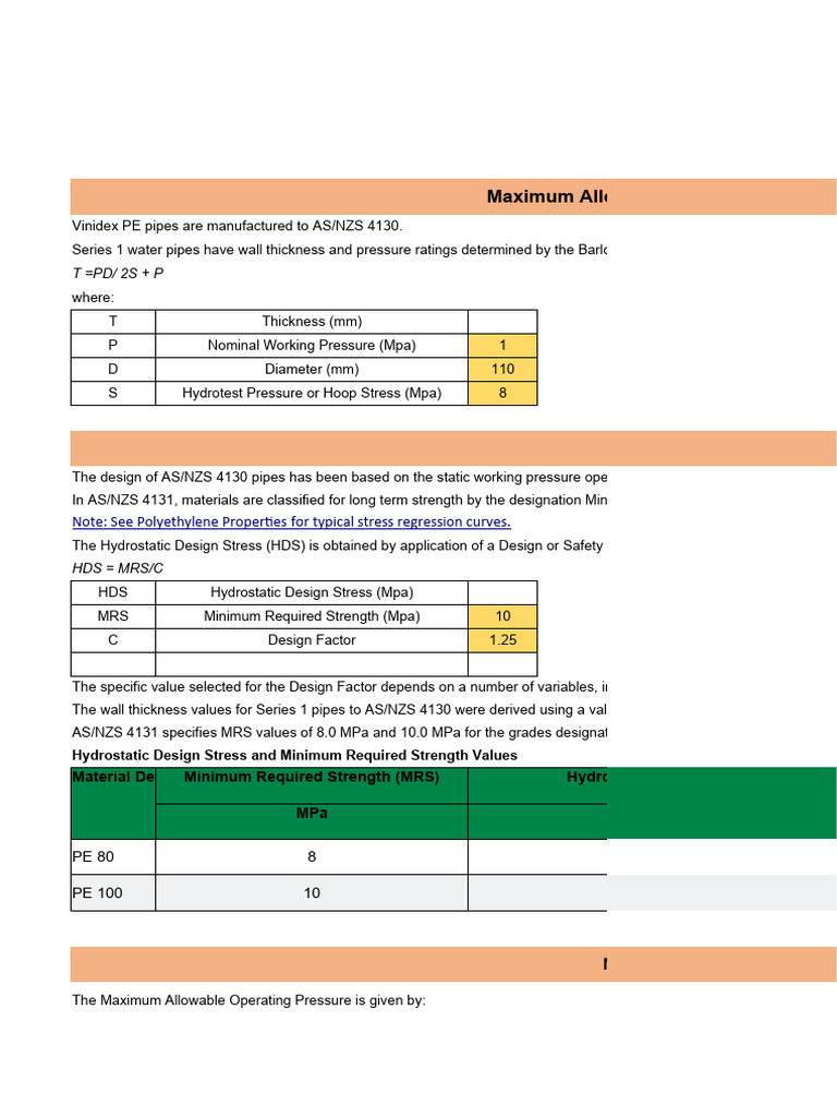 Pressure Test Computation Pdf Pipe Fluid Conveyance Applied And