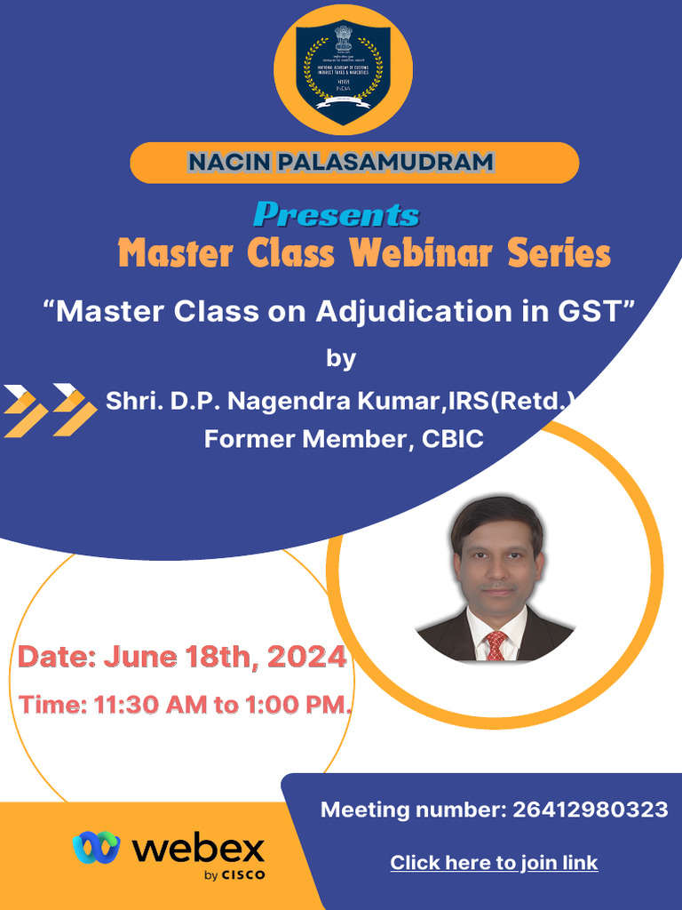 Master Class Webinar Series | PDF