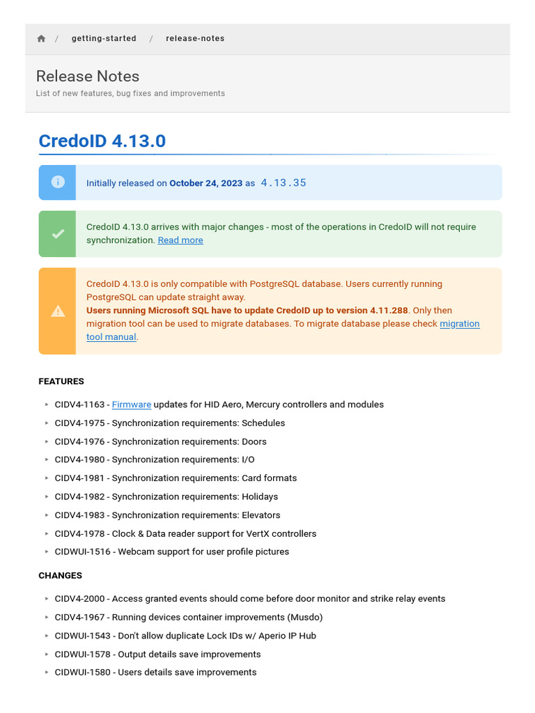 Release Notes | PDF | Postgre Sql | Databases
