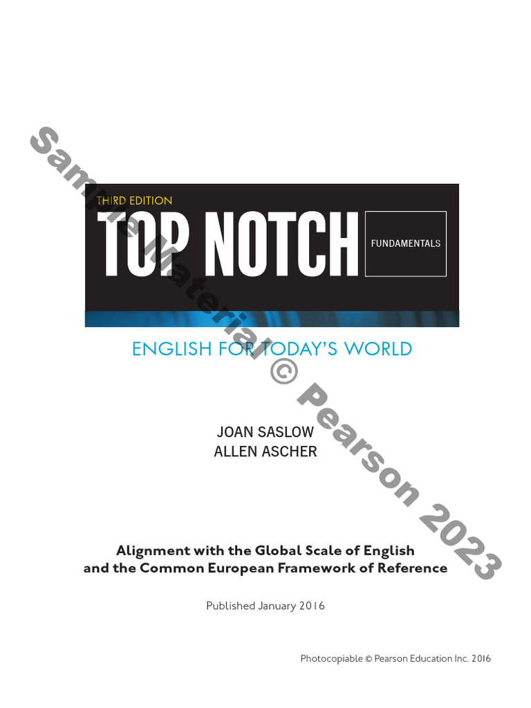Top Notch English Course Overview | PDF | Second Language Acquisition ...