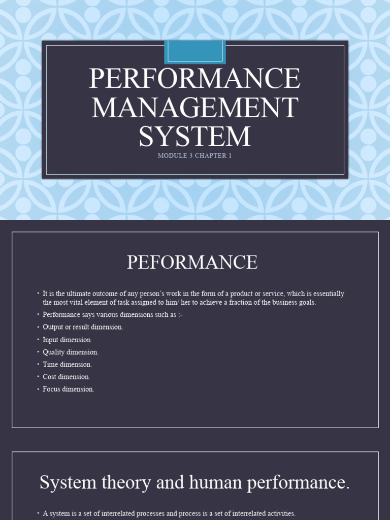 Performance Management in HRM | PDF | Performance Appraisal | System