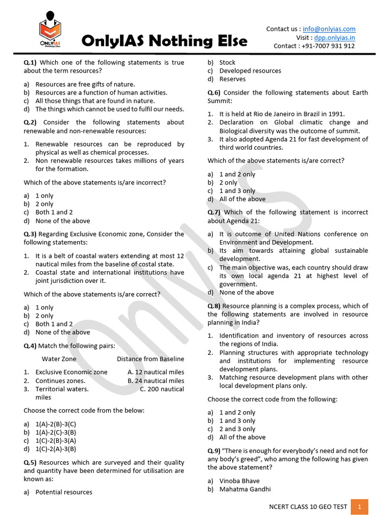 NCERT Class 10 Geography English (WWW - Pdfnotes.co) | PDF | Soil ...