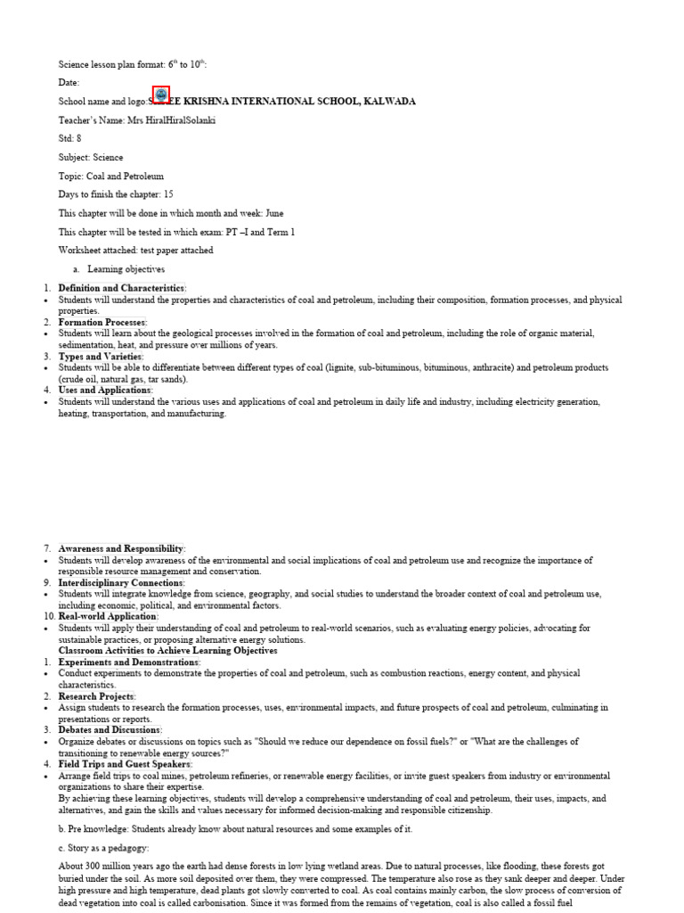 lesson-plan-class-8-coal-and-peroleum-pdf-petroleum-coal