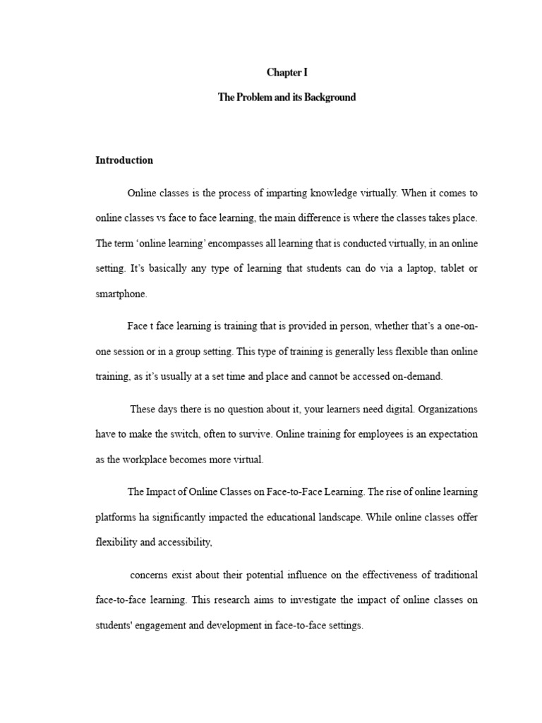 Impact of Online Classes on Students | PDF | Educational Technology ...