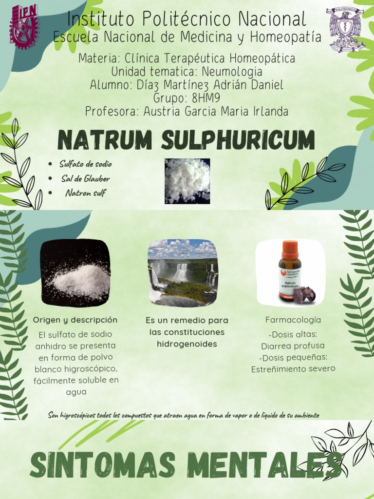 Natrum Sulphuricum | PDF | Tos | Homeopatía