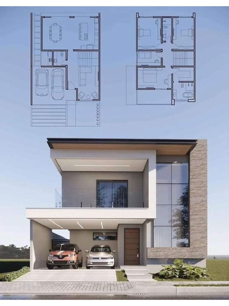 Plantas y Render - Arq | PDF
