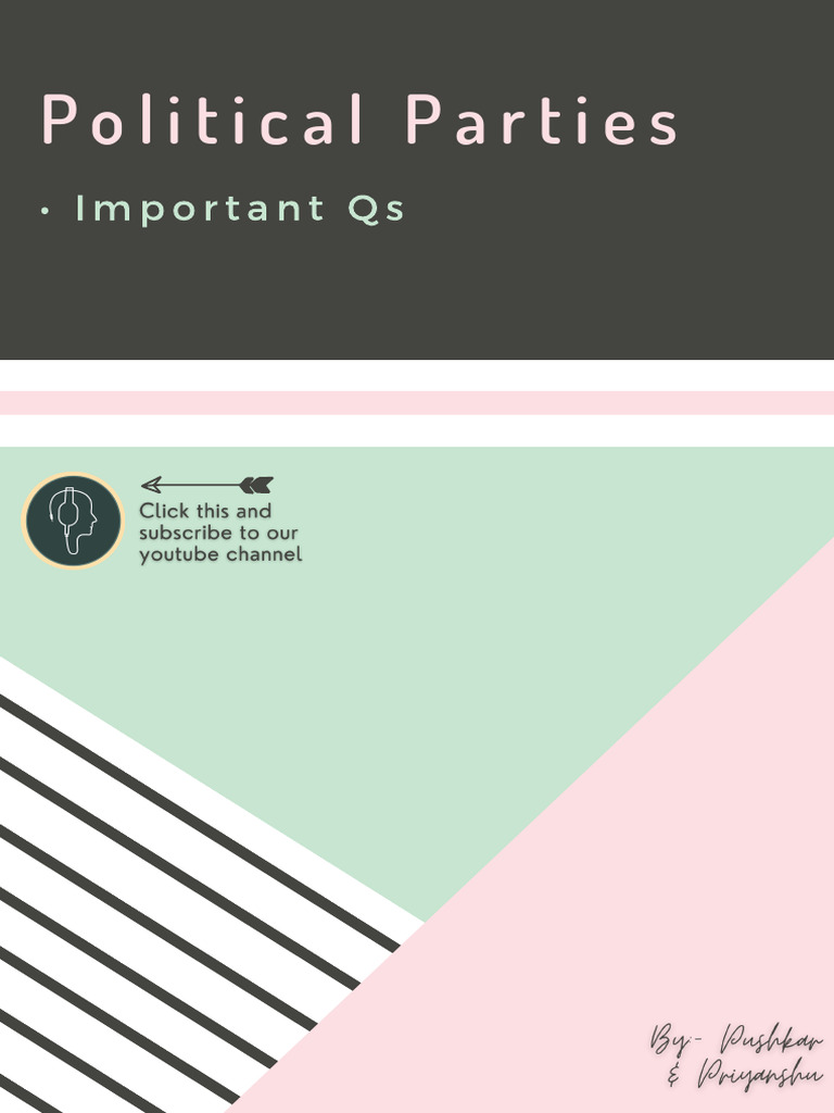 Political Parties Q&A | PDF