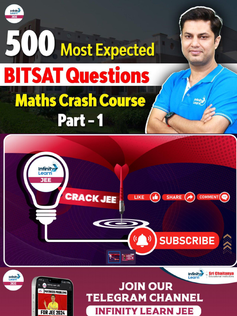 BITSAT Maths Mock Test 2 | PDF | Mathematical Objects | Mathematical ...