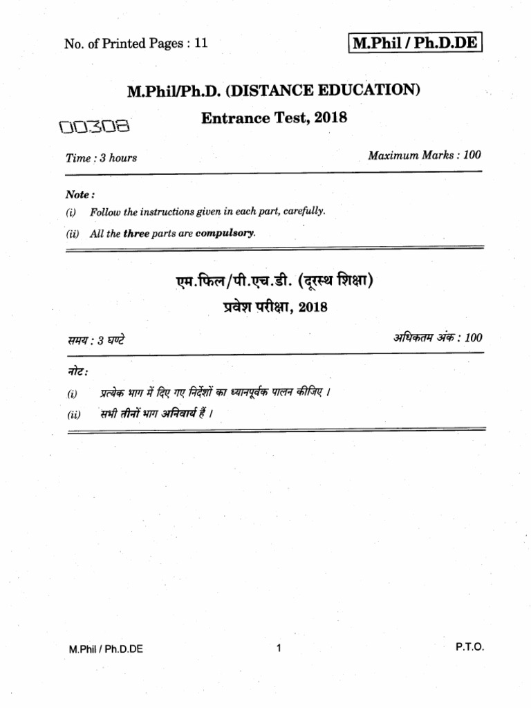 M Phil Ph D De Pdf Science