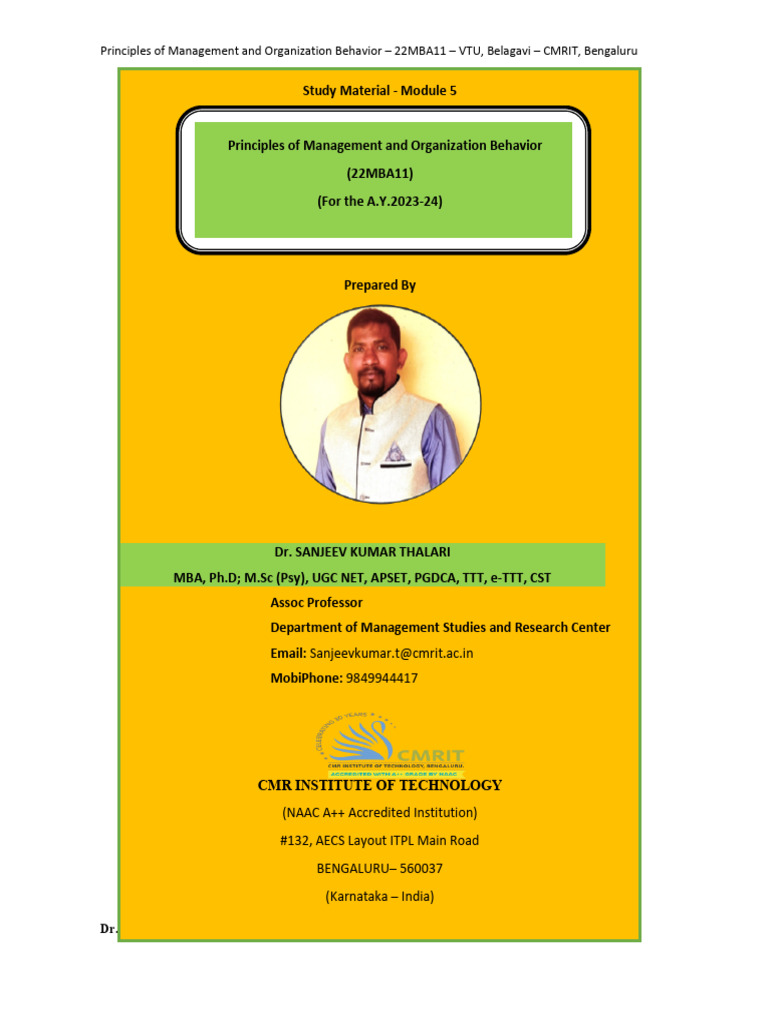 Pmob module 5 pdf expert organizational behavior