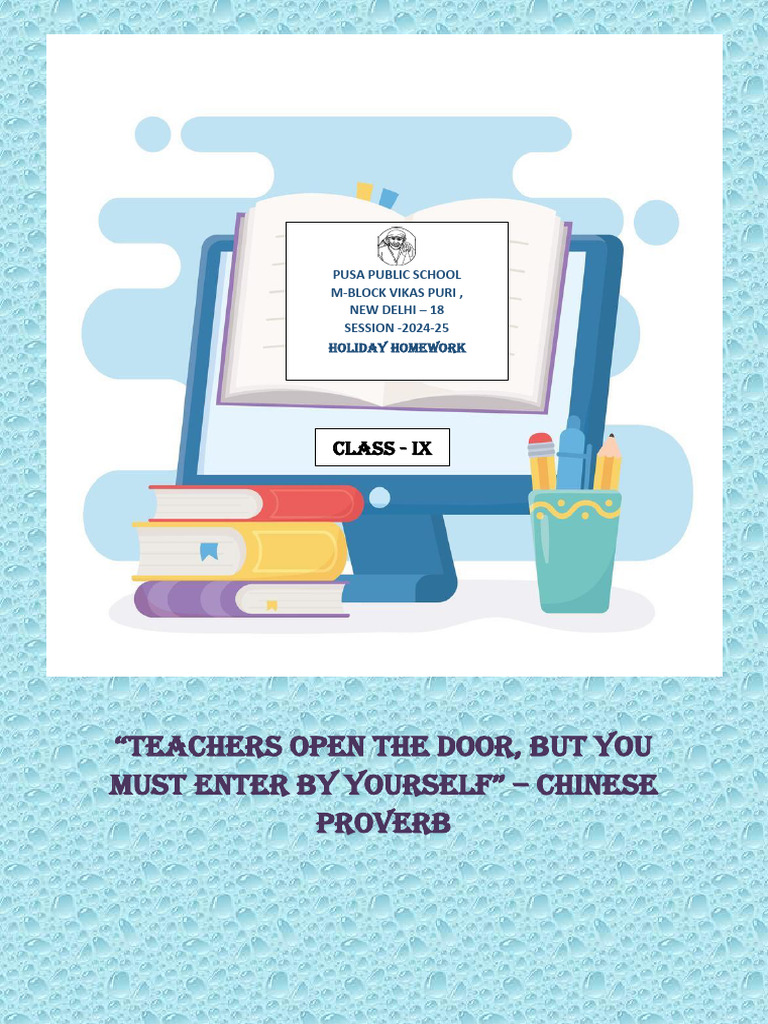 Holiday Homework 9th Final 1 Pdf Cell Biology Cell Membrane