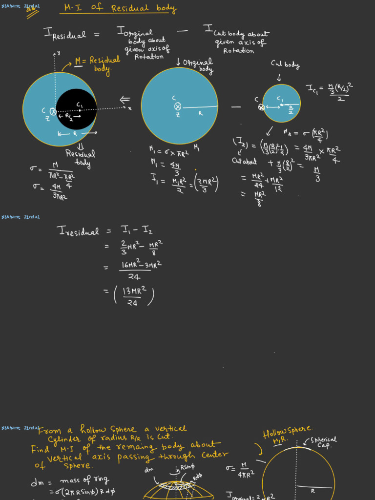 Rotational Motion L-05 (Class Notes) NJ - 247 | PDF
