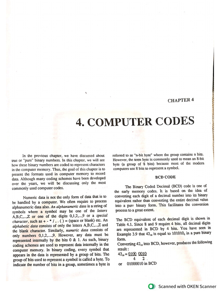 Computer Codes | PDF