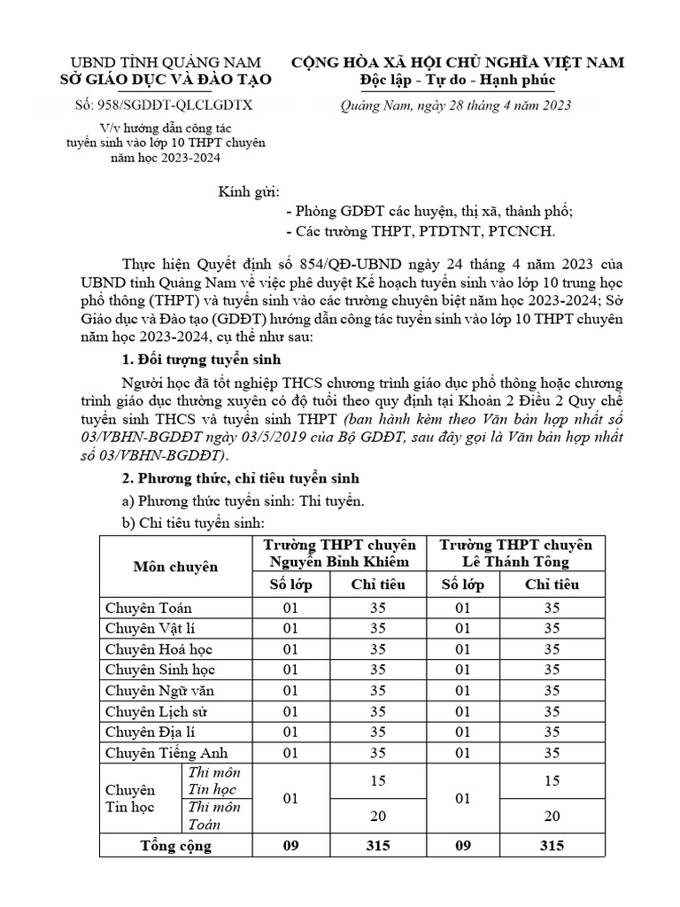 16 02 37 28 04 2023 cv huong dan tuyen sinh lop 10 chuyen nam