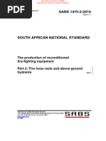 SANS 1475 Compliance for Fire Safety | PDF | Occupational Safety And ...