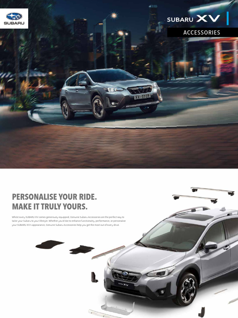 Subaru XV GT 2018 Accesories Brochure | PDF | Trailer (Vehicle) | Trunk ...