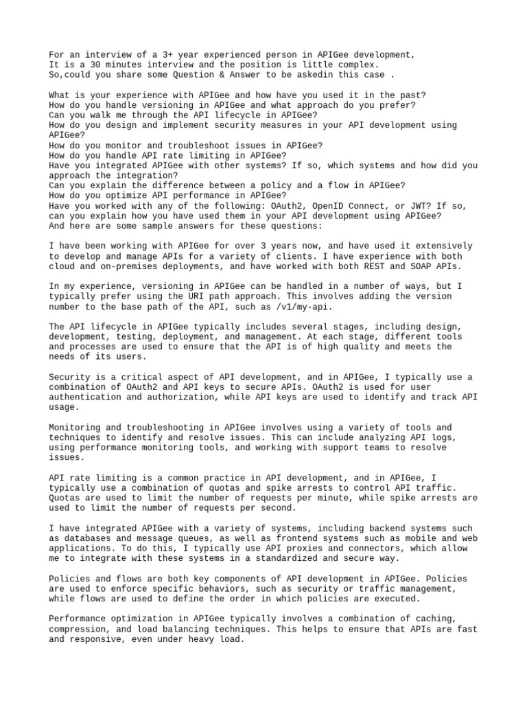 Apigee interview question pdf software engineering computer science