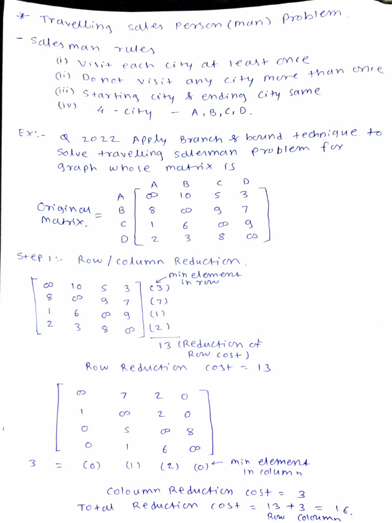 Traveling Salesman Problem Solution | PDF
