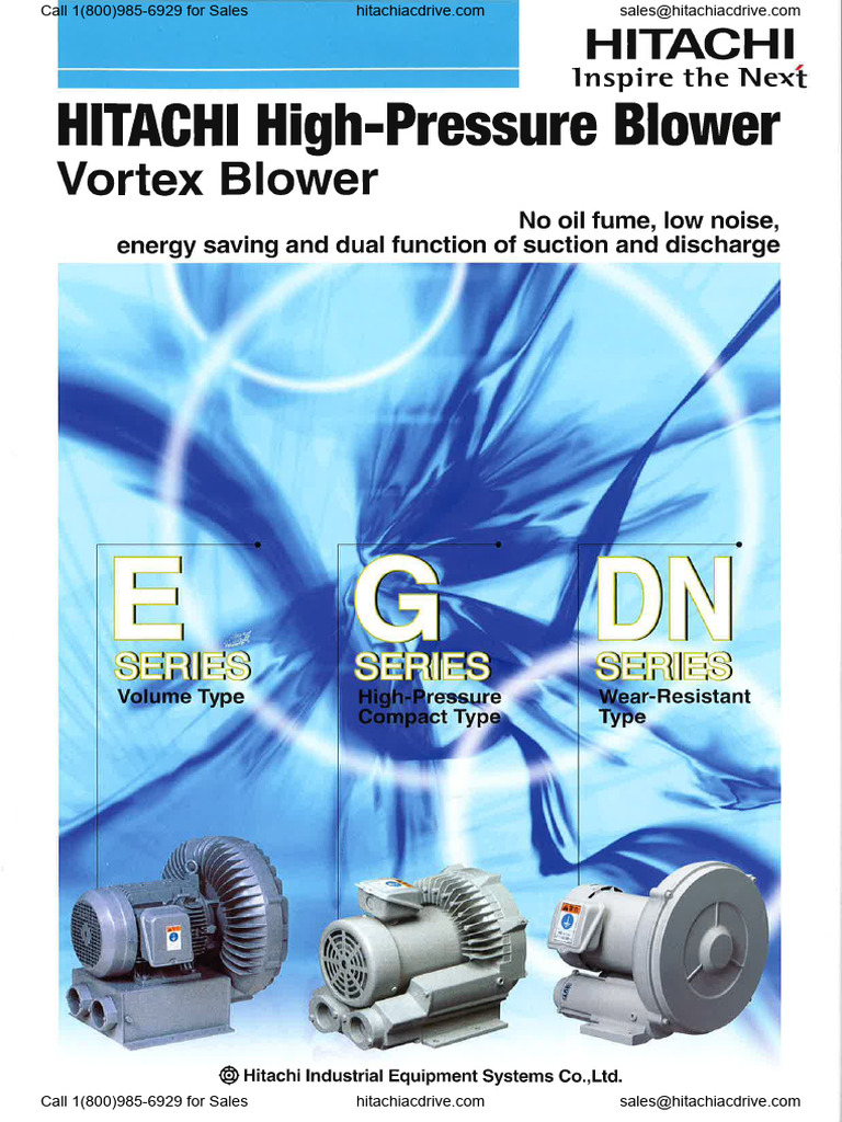 Hitachi-High-Pressure-Blower-Brochure | Download Free PDF | Mechanical ...