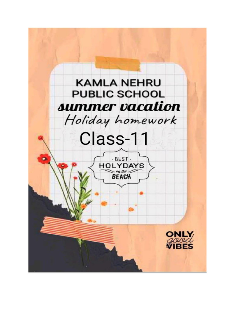 Class11 Holiday Hw Download Free Pdf Expense Acceleration