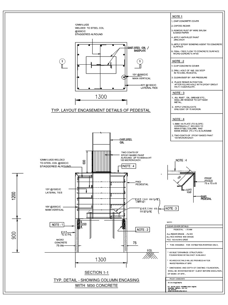 Pedestal Encasement Details | PDF | History