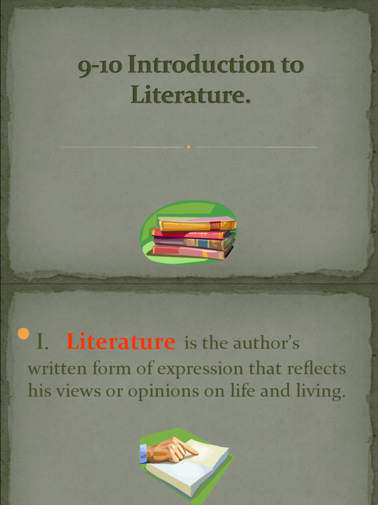 9 10introduction To Literature Literary Terms | PDF | Narration | Plot ...