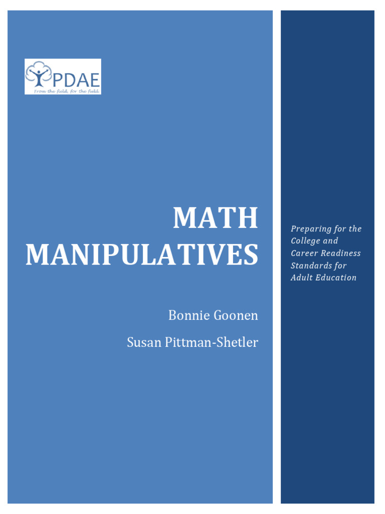 Math Manipulatives Handout | PDF | Subtraction | Mathematics