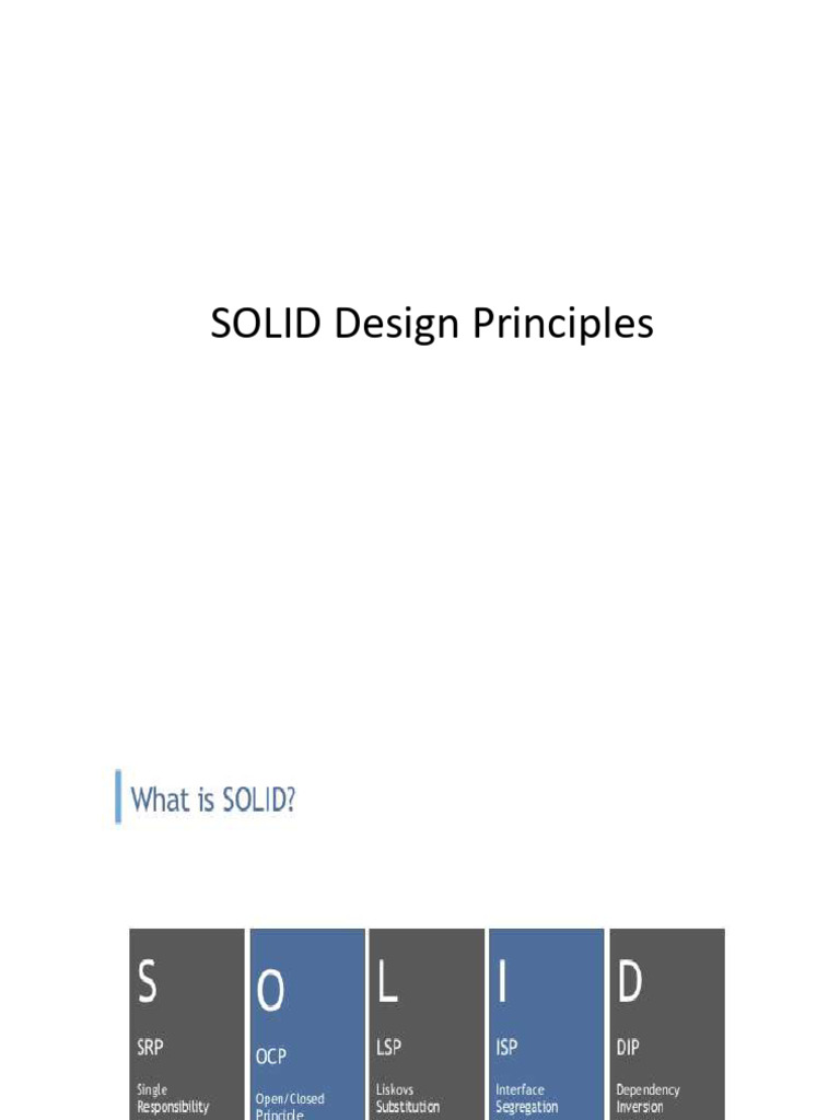 Lect 6 Solid Principles | PDF | Inheritance (Object Oriented ...
